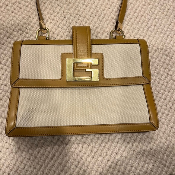 Gucci Calfskin and Canvas G Shoulder Bag - Picture 2 of 9